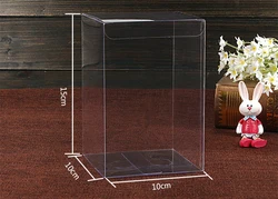 20pcs 10*10*15cm Transparent Waterproof PVC Boxes Packaging Plastic Clear Box Storage For Food/jewelry/Candy/Gift/cosmetics