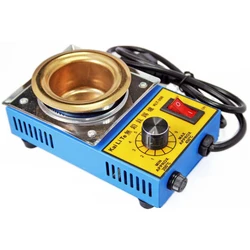 Lead Free mini Solder Pot Titanium Alloy Soldering Melting Tin Boiler 150W 220V