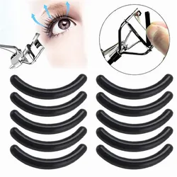 Hot! 10/20/50PCS Women's Eyelash Curler Pad Rubber Eyelash Clamp Replacement Clip Pads Black Curling Mat