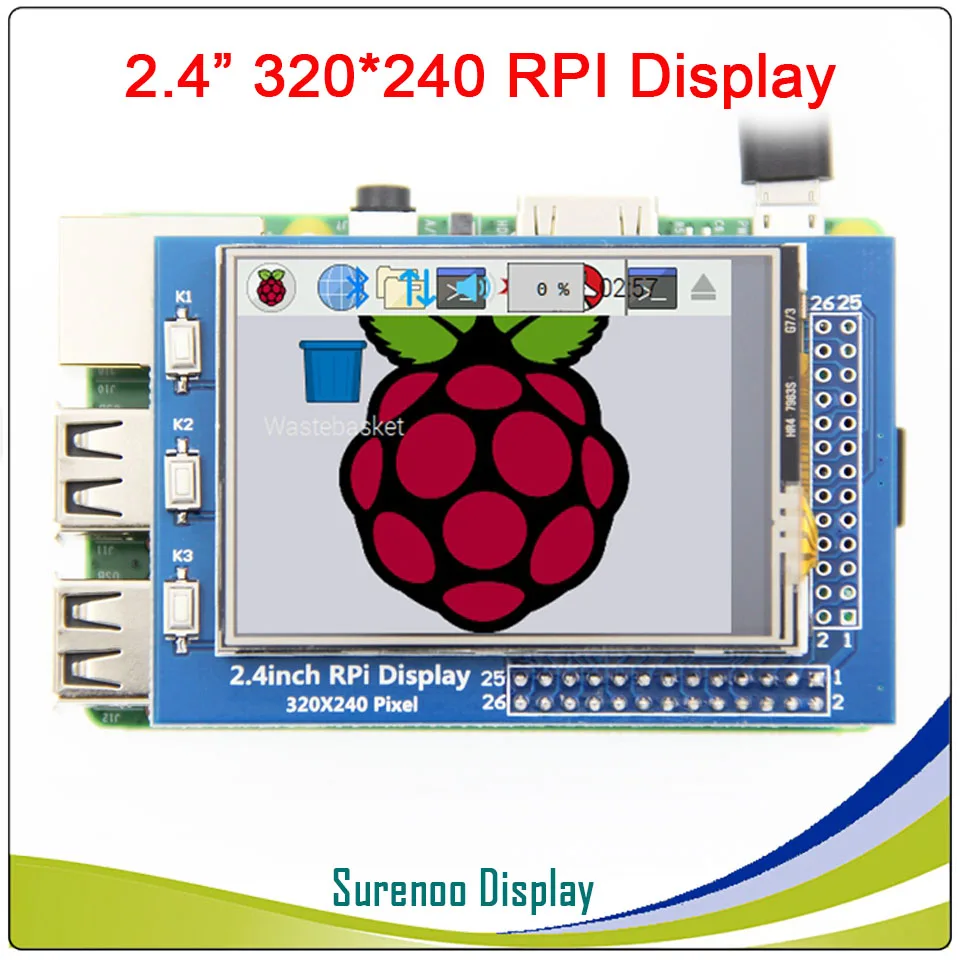 

2.4 / 2.8 inch 320*240 Touch Panel TFT LCD Module Screen Display for Raspberry Pi GPIO Input