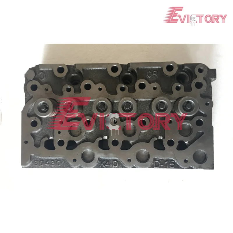 For kubota excavator D1503 cylinder head compelete with valve