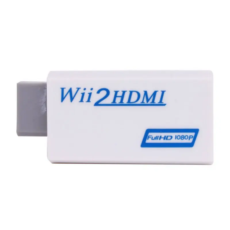 

DHL shipping with Retail package Full HD HDMI 1080P HDMI Converter Adapter With 3.5 mm Audio Output For Wii 2 200pcs/lot