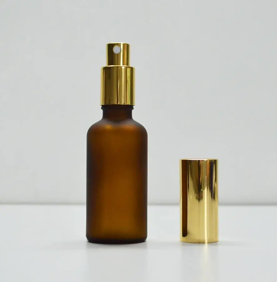 

wholesale high quality 50ml matte spray fine mist glass bottles wholesale 4 color premium perfume bottles glass jar