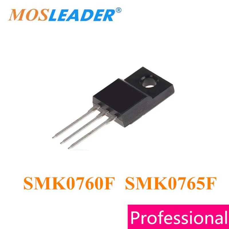 

Mosleader SMK0760F SMK0765F TO220F 100PCS SMK0760 MK0765 7A 600V 650V N-Channel Made in China High quality Mosfets