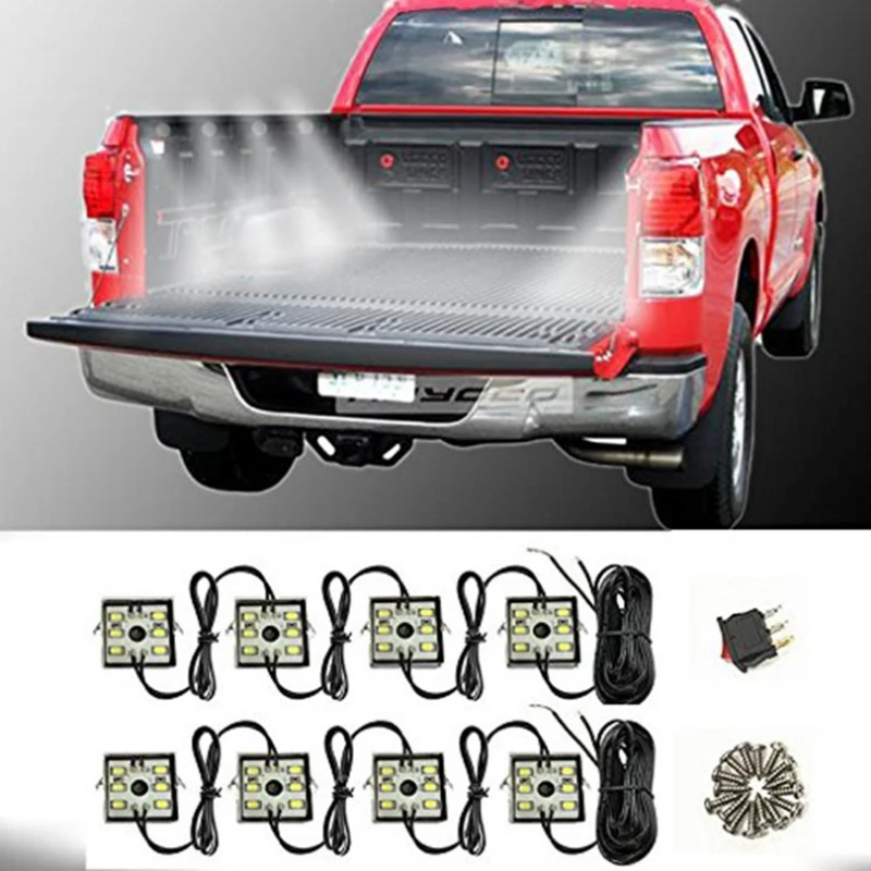 

8x pickup truck led Atmosphere light in decorative lamp 48LED for ford f-150 All pickup truck type Universal Truck Bed/Rear Box