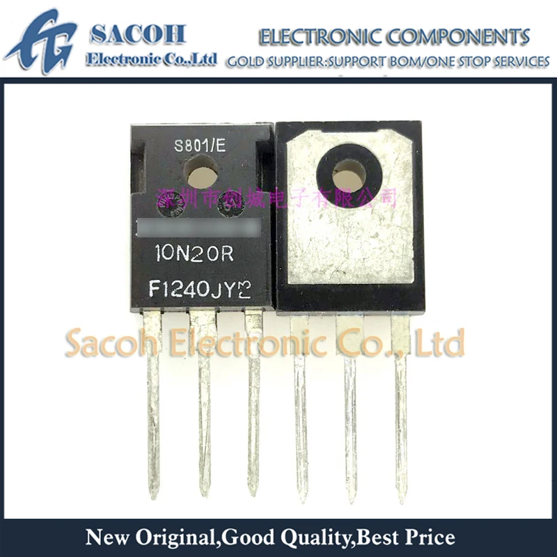 

Refurbished Original 1Pair(2Pcs)/Lot ECX10N20R 10N20R + ECX10P20 10P20R TO-247 10A 200V N-Ch + P-Ch RF MOSFET