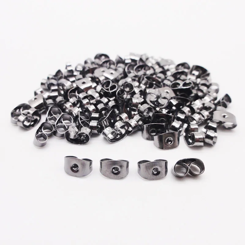 100pcs DIY Earrings Accessories Butterfly Plug Earplugs/Ear Studs Plugs/Ear Caps/Earrings Plugs/Earplug Earring Back