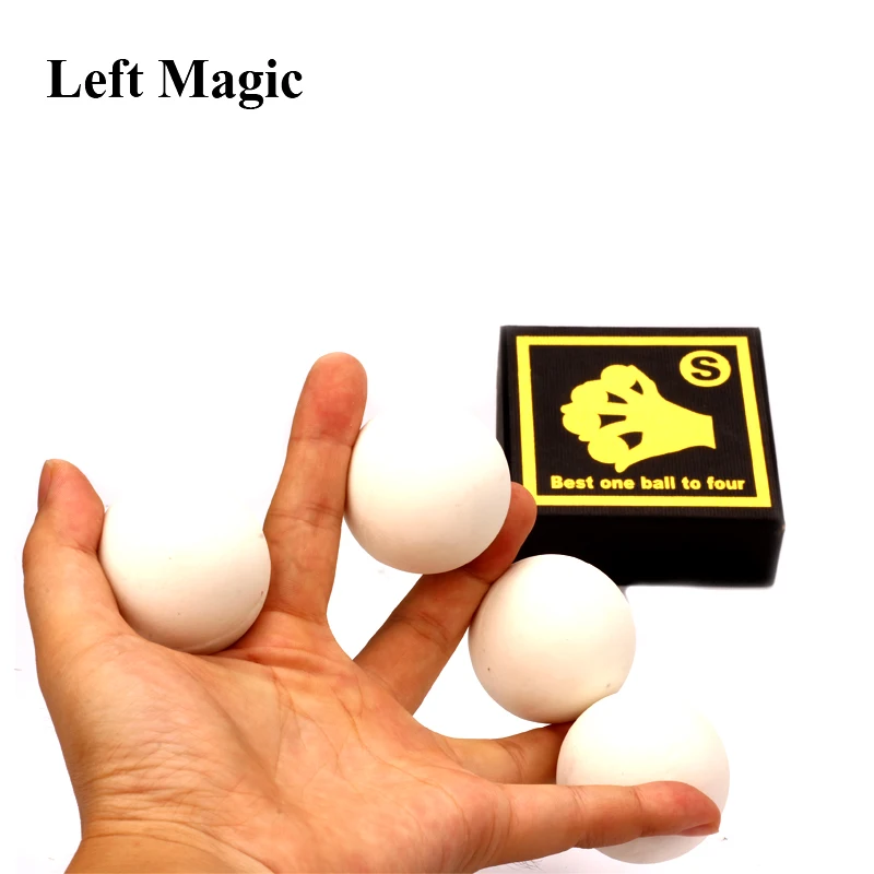 Good quality Best one ball to four white red Soft rubber Multiplying Ball stage magic tricks magician props magic toy 83150