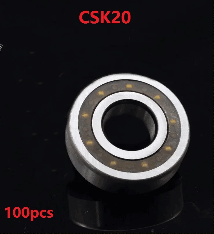 

100pcs/lot CSK20 20mm One Way Clutch Bearing Without keyway 20x47x14 mm Clutch Backstop Bearing 20*47*14mm