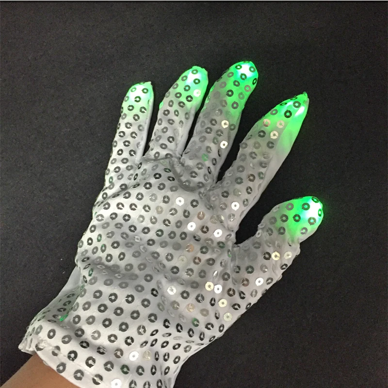 Gafas Led 2pair/lot Led Gloves Luminous Flower Finger Light Party Supplies Dancing Club Props Up Toys Glowing Glove Christmas