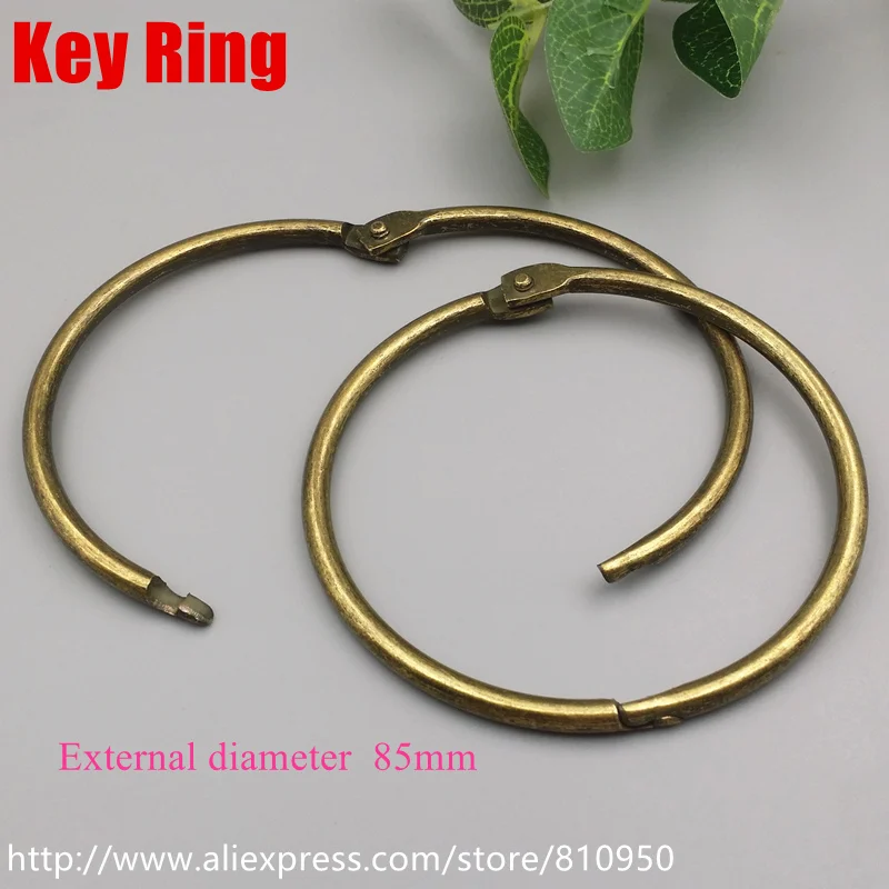 

30pcs Out size:85mm Thick:4.5mm Metal/Alloy Antique Bronze Vintage Jump Rings DIY ZAKKA Jewelry Accessory(NO.FX001)