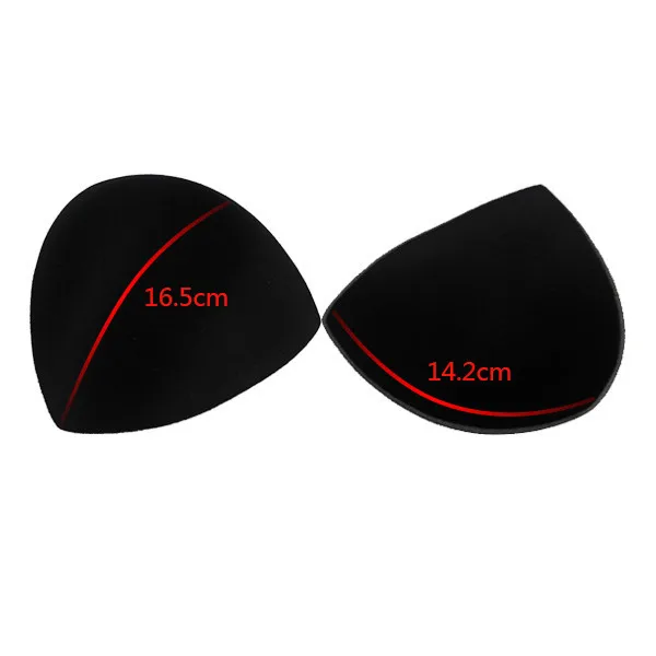 Black Sponge Foam Bra Cup Pads Push Up Padding for Women Bikini Insert Sewing Accessories 50pair/ WB82