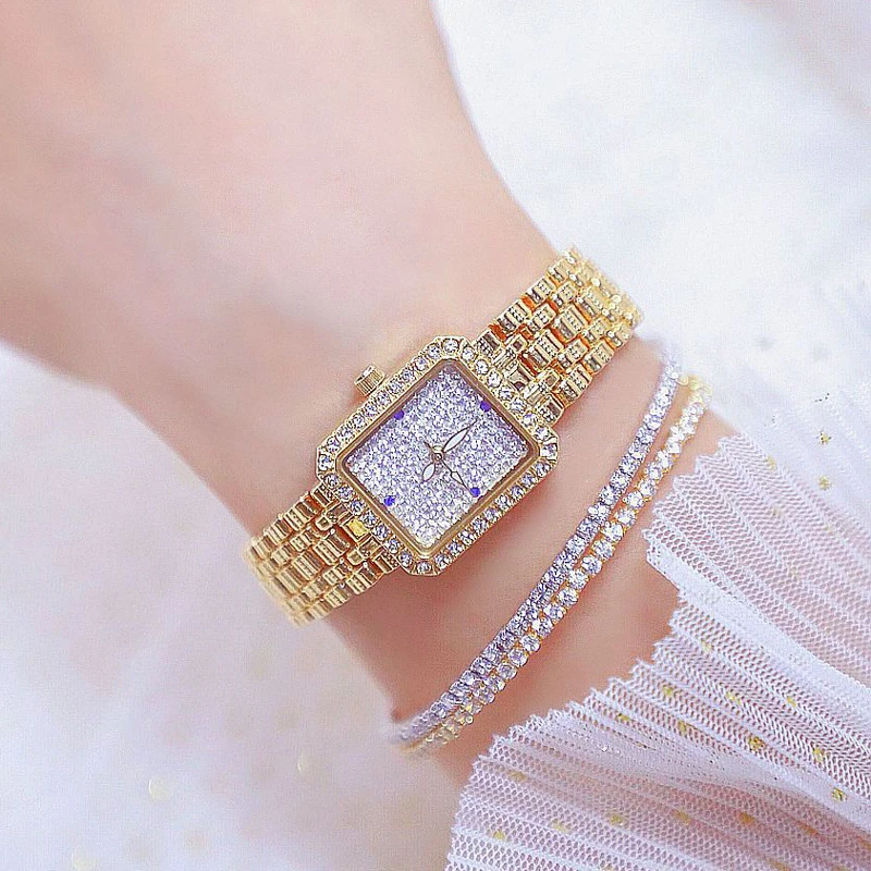 Women Watches 2022 Famous Brand Creative Fashion Ladies Wrist Watch Small Dial Square Gold Watch Women Wristwatch Reloj Mujer