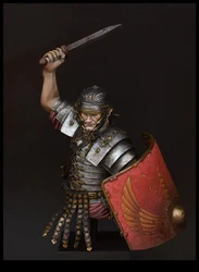 Unpainted Kit 1/12  ancient Roman warrior Legionary bust  figure Historical  Resin Figure miniature toy