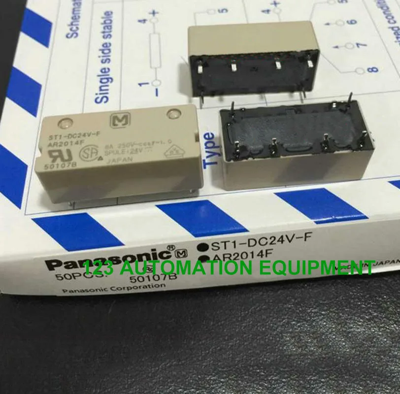 

New original ST1-DC24V-F Relay 6Pin 8A