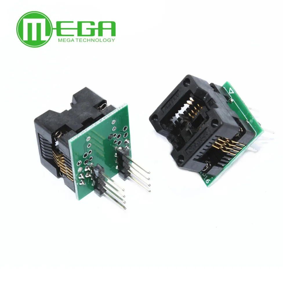 1pcs SOP8 to DIP8 SOP8 turn DIP8 SOIC8 to DIP8 IC socket Programmer adapter Socket for wide 150mil /208mil