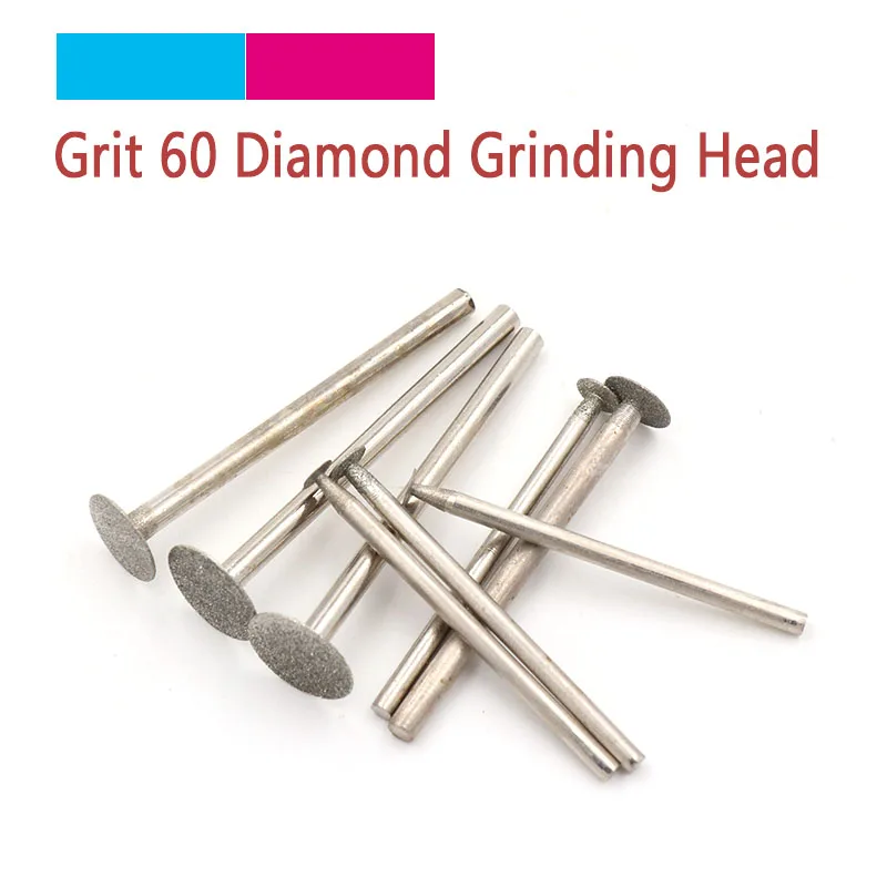 5pc 2.35/3mm shank Thin Slice Diamond Grinding Cutting Head Dia 3mm-14mm For Dremel Rotary Carving Polishing Tools BP Needle