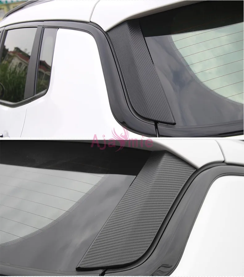 

Car Styling Carbon Fiber Color Window Glass Moulding Sticker Overlay Trim Panel 2017 2018 For Jeep Compass Accessories