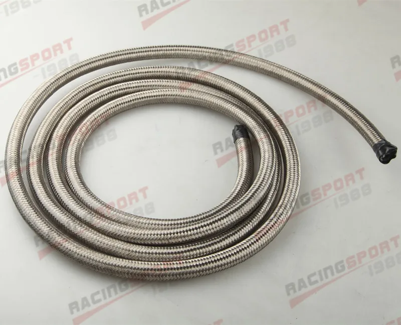 

Stainless Steel Double Braide AN8 AN-8 AN 8 Fuel Line Gas Oil Hose 3M (9.8FT)