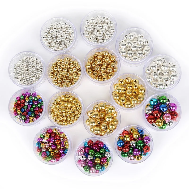 6/8/10/12/14 مللي متر النحاس فضفاض الخرز الصغيرة جلجل أجراس عيد الميلاد الديكور المعلقات Crafts بها بنفسك الحرف اليدوية اكسسوارات 20-100 قطعة/الوحدة #3
