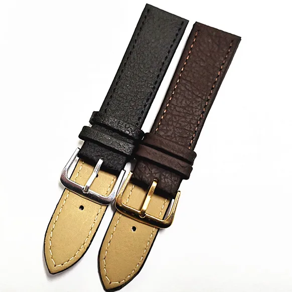 New Arrived Wholesale 50PCS/Lot High Quality 12MM 16MM 18MM 20MM 22MM Genuine Cow Leather Watch Strap Genuine Leather Watch Band