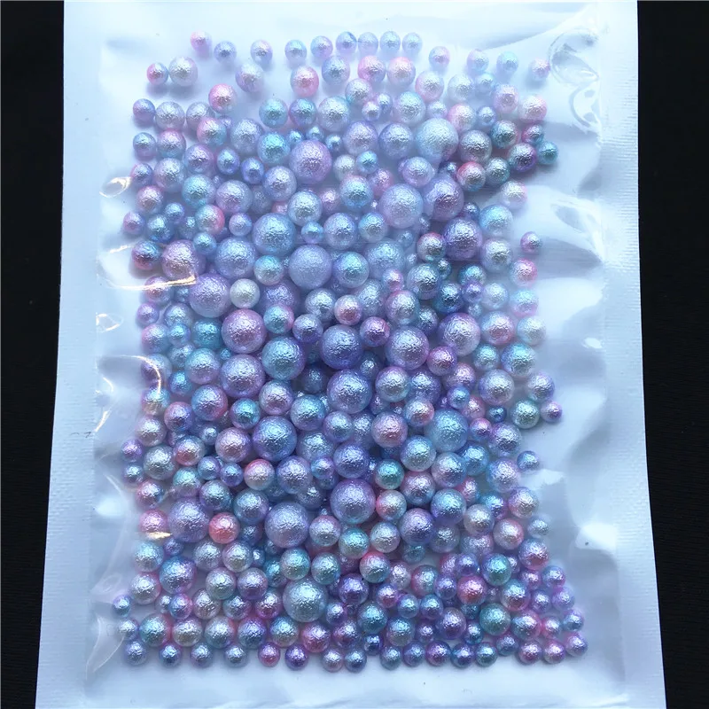 250pcs 3/4/5/6/mm ne výmol vráska perly kolo akryl imitace perla korále DIY pro šperků vytváření /nail umění /phone