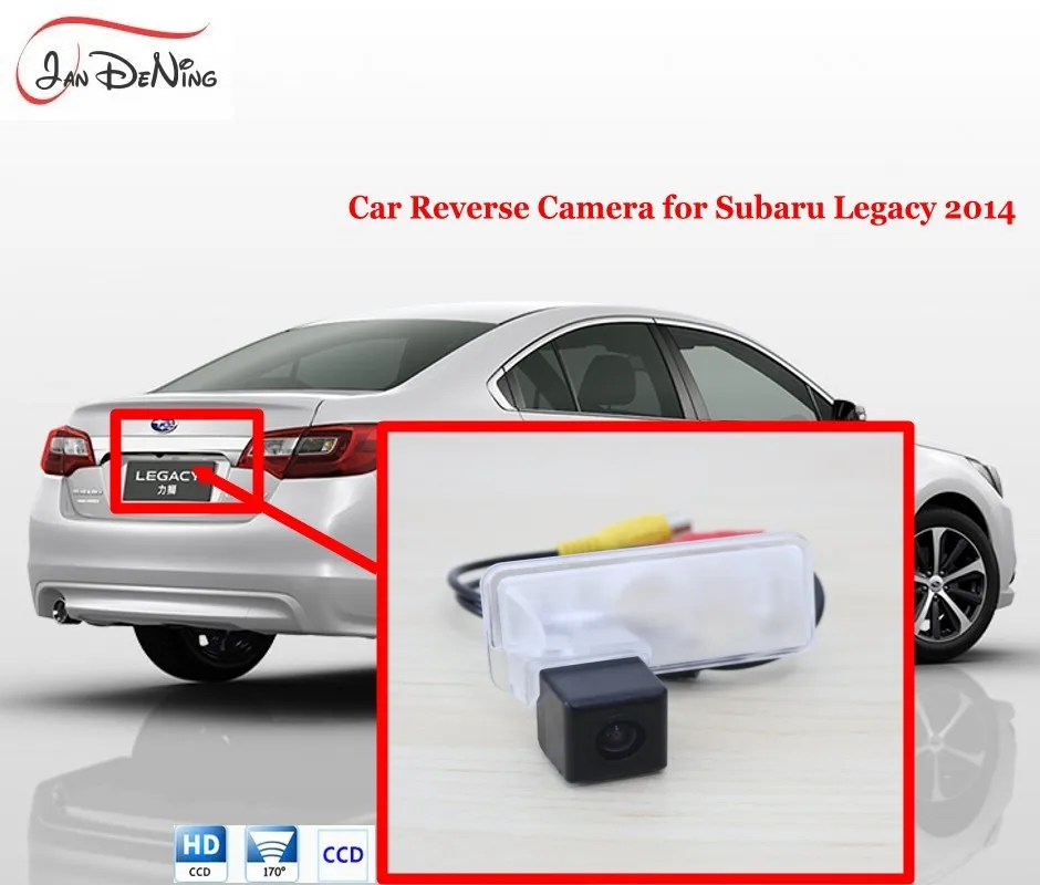

JanDeNing HD CCD Car Rear View Parking/Backup Reverse Camera/Waterproof License Plate Light OEM For Subaru Legacy 2010-2014