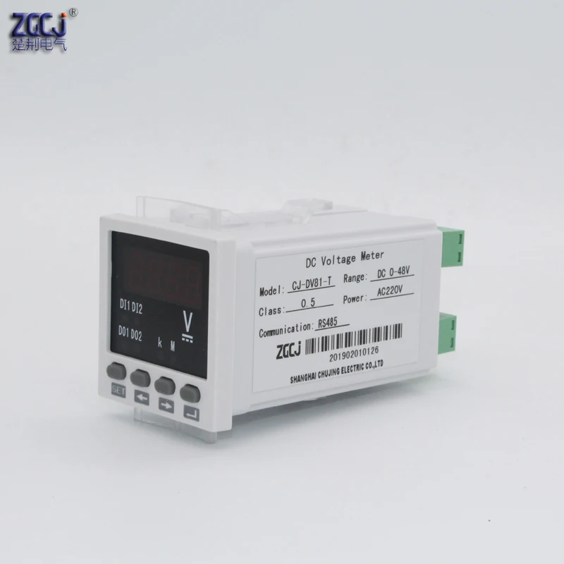 Imagem -03 - Display Digital Medidor de Tensão dc com Protocolo de Comunicação Modbus-rtu Rs485 48 v Tensão Medidor de Painel Voltímetro dc 048 v