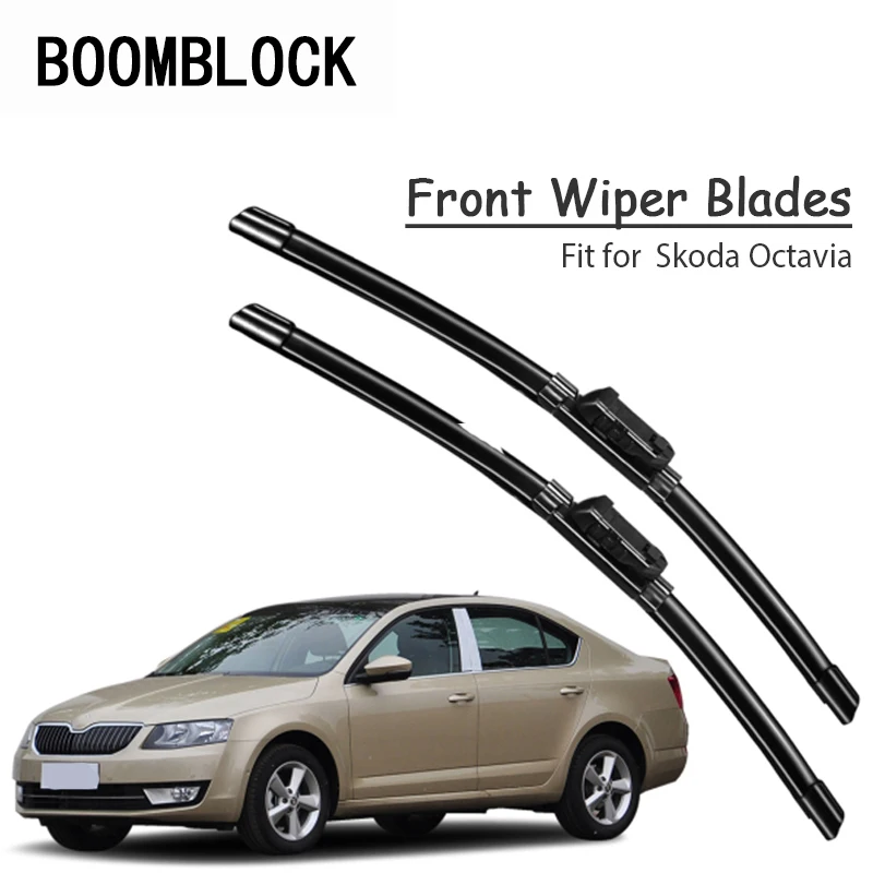 

Car Windshield Rubber Front Wiper Blades Arm Kit For Skoda Octavi 2017 2016 2015 2014-2004 Windscreen Original Wiper Accessories