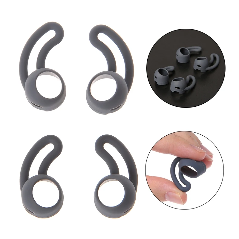 استبدال علبة سماعة سيليكون ، لينة ، مانعة للانزلاق ، خطاف سماعات الأذن ، أذني للشاش ، نبضات ، جولة يدق ، نصائح الأذن ، 5 أزواج