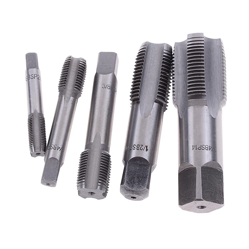 1pcs G1/8 1/4 3/8 1/2 3/4 HSS Taper Pipe Tap BSP Metal Screw Thread Cutting Tools High Quality