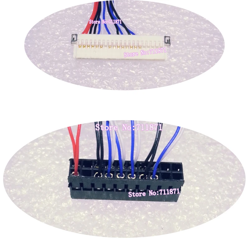 20P DF19 LVDS 1ch 6bit LCD Screen Cable 20Pin DF19 Single Six 6 LCD Screen Line DF19-20P-D6 Screen Line DF19G 20S Screen Cable