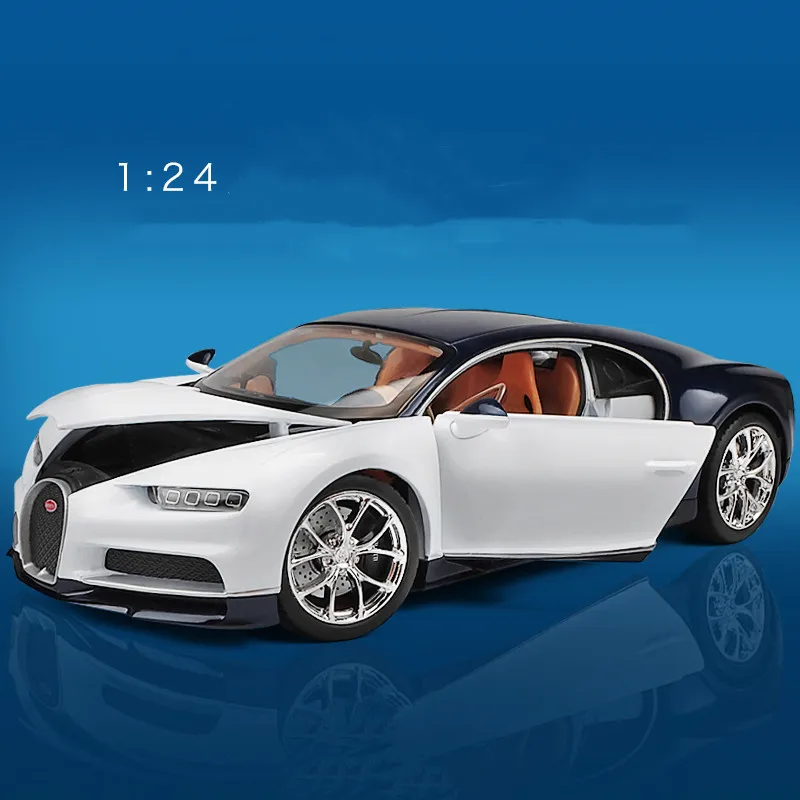 high quality 1:24 chiron sports car zinc alloy model car,simulation collection and gift metal car model ornaments,free shipping