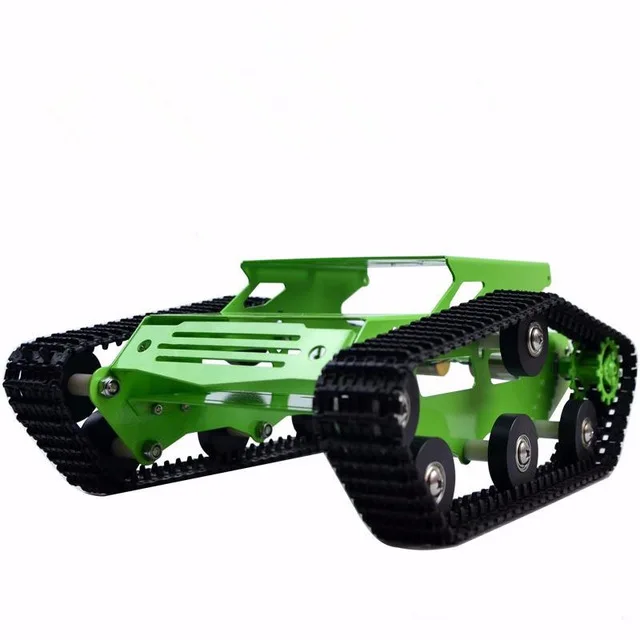 Robot Tank Car Metal Frame With DC Motor Caterpillar Crawler Chassis For DIY Robotic Model Robotics Experiment RC Toy Remote Kit