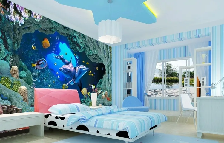 

Wholesale Papel de parede 3d Cartoon Mural Wallpaper for Kids room mural living room children wallcoverings