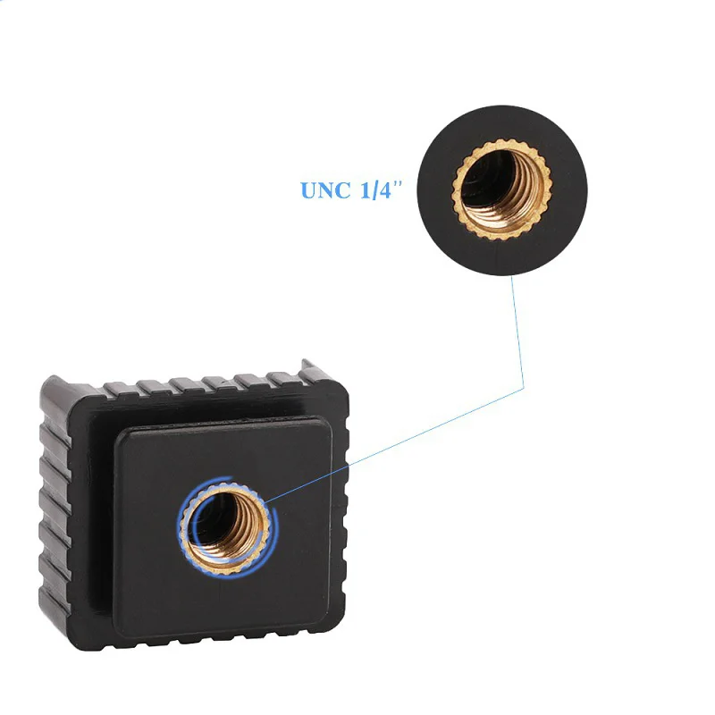Foleto-Adaptador de soporte para Flash de cámara, montaje de tornillo para trípode de 1/4 "-20 3/8" para cámara canon nikon Speedlite