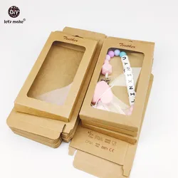 Let's Make Baby Gift/Merchandise/Packing Box 50pcs Kraft Paper Wedding Wrapping Jewelry Supply Nursuing Accessories Baby Teether