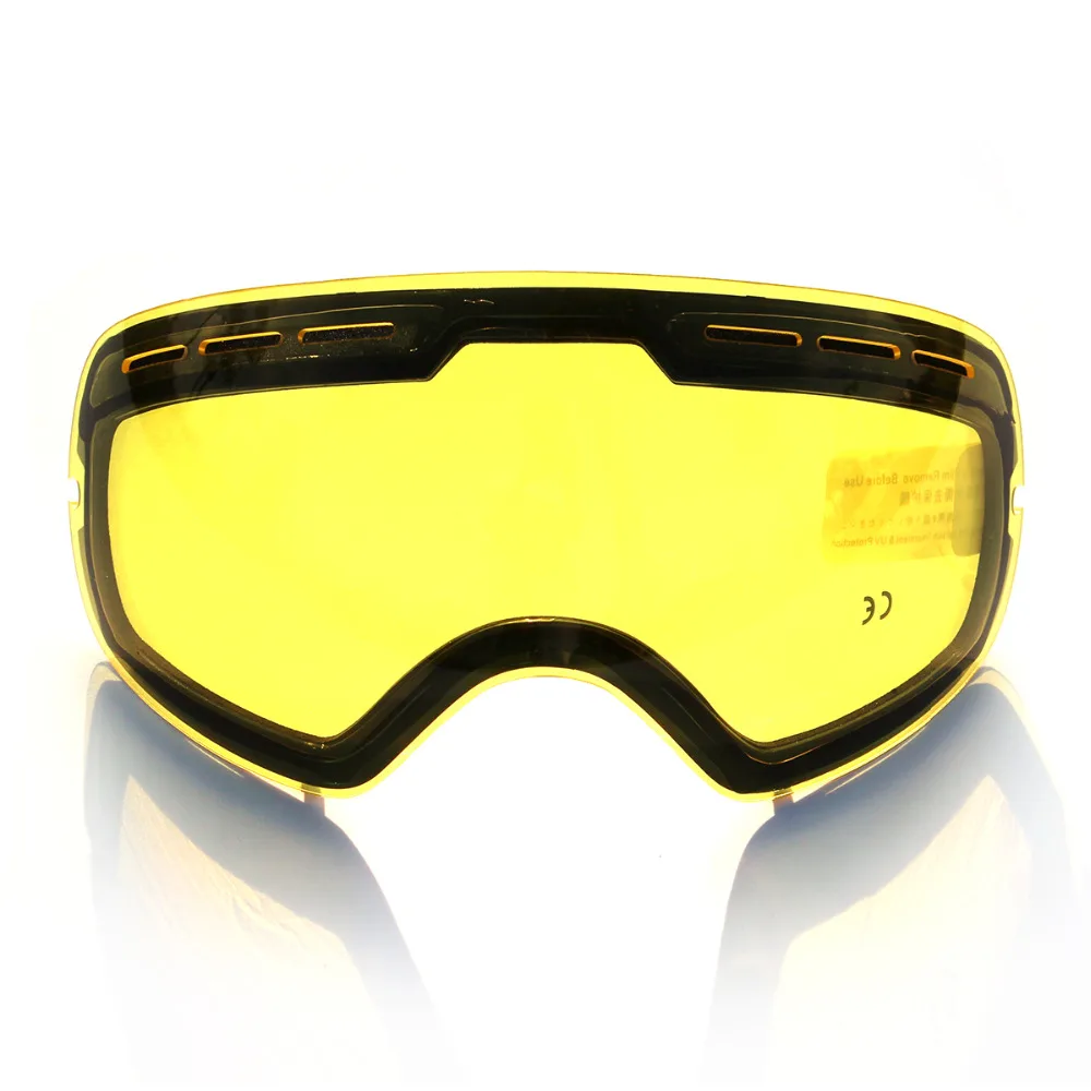 New COPOZZ brand double brightening lens for ski goggles of Model GOG-201 increase the brightness Cloudy night to use(only lens)