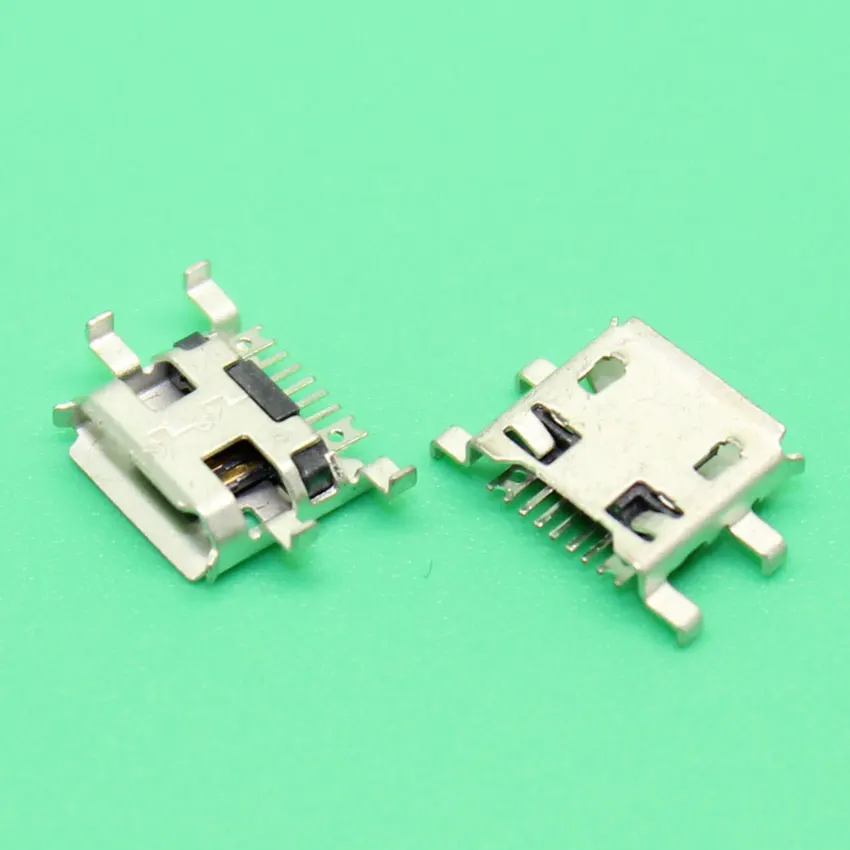 50 piezas de conector Micro USB de 5 pines, tipo V8, puerto de carga y datos SMD/DIP 3