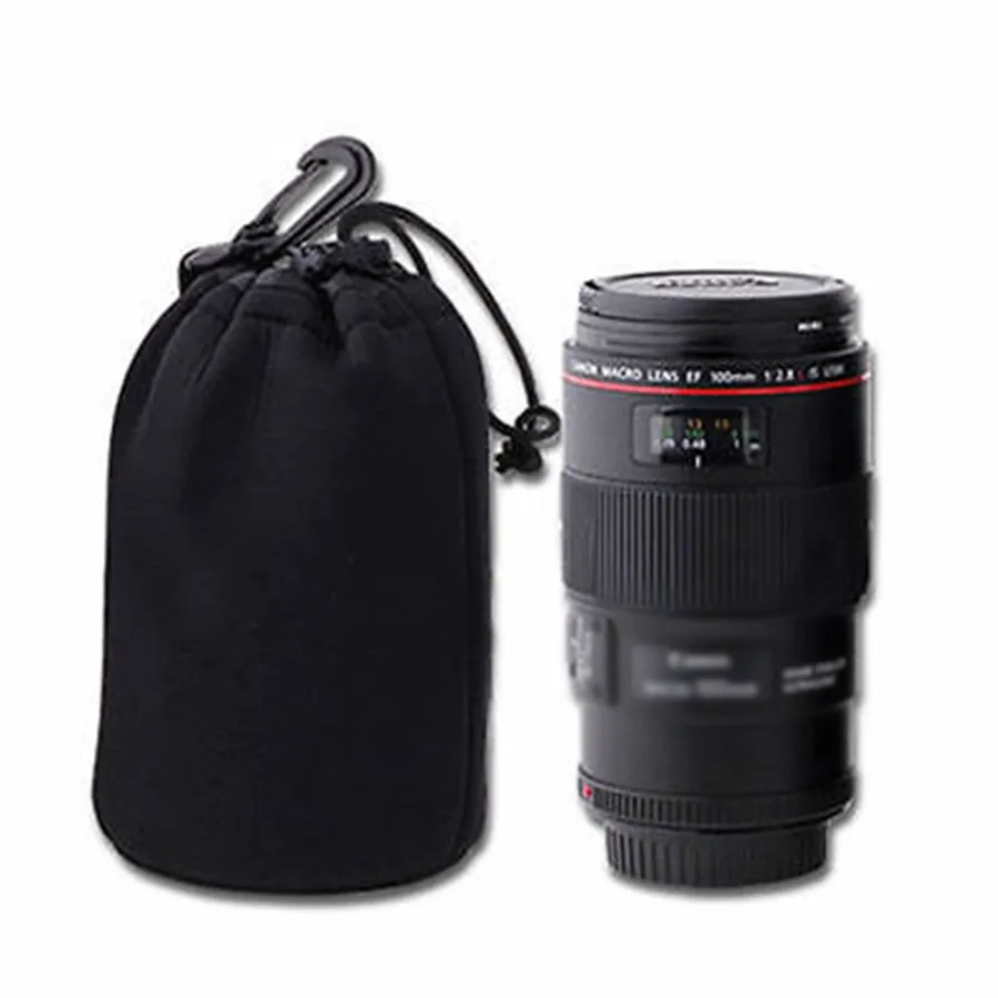 

Hot Sale Soft Black Small DSLR Camera Lens Protector Drawstring Pouch Bag Backpack Case Waterproof Cover XL Size