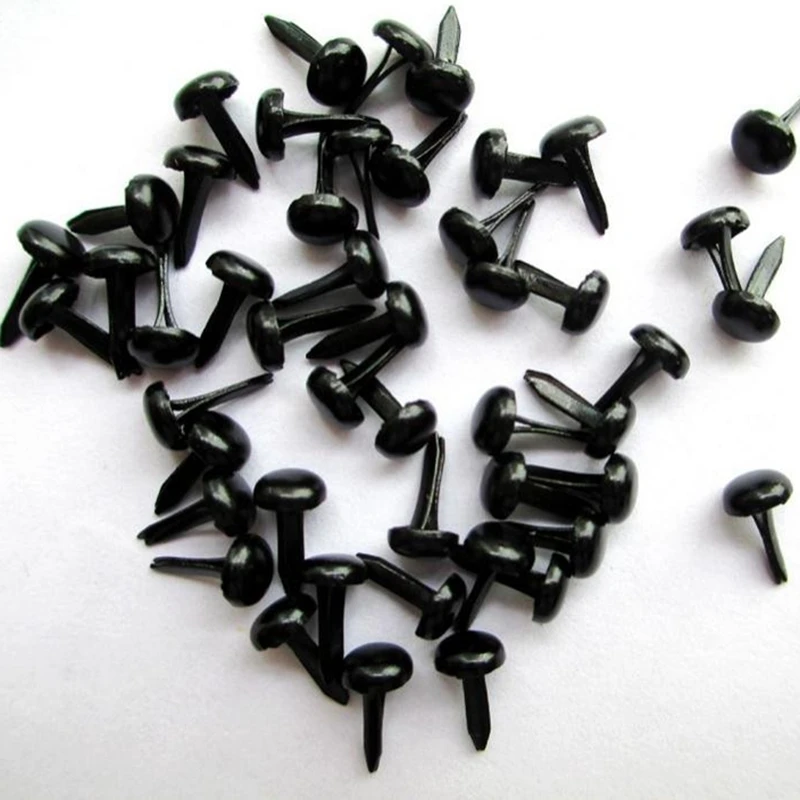 500pcs 4.5mm Black Metal Brads for Scrapbooking Accessories Paper Crafts Wedding Supplies Invitations Children Puppy Decoration