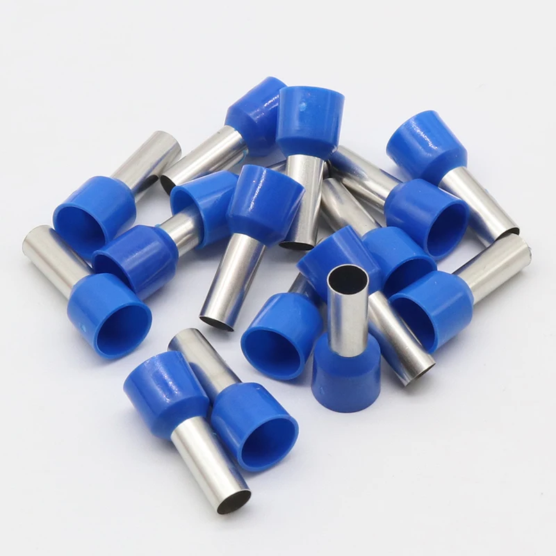 E10-12 Tube insulating Insulated terminals 10MM2 Cable Wire Connector 100PCS/Pack Insulating Crimp Terminal Connector E-