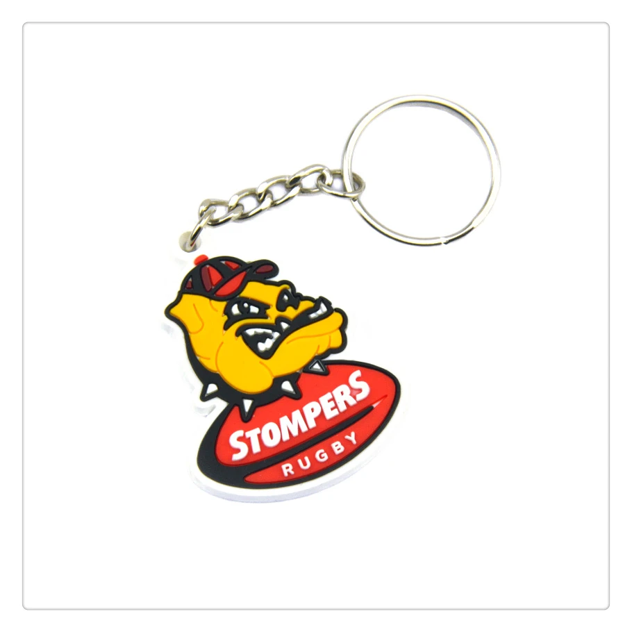 Hot Dog Design Schlüsselanhänger aus weichem PVC zur Verwendung als Werbegeschenk – Detail 6