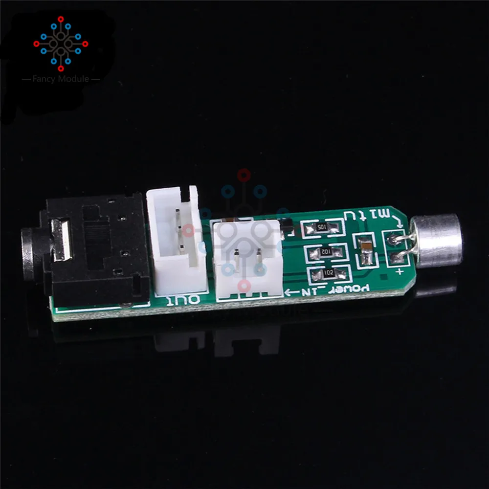 Module amplificateur de Circuit de Microphone, borne DC 1.5-5V 3P, prise Audio 3.5mm, Module émetteur de Microphone