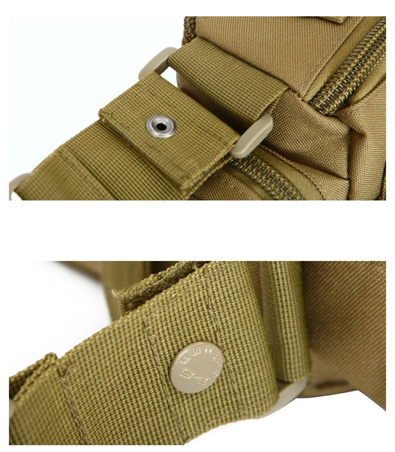 Männer Taille Tasche 1000D Nylon Wasserdichte Fanny-Pack Gürtel Hüfte Bum Sling Brust Taschen Daypack Military Reise Assault Molle Tasche – Detail 26