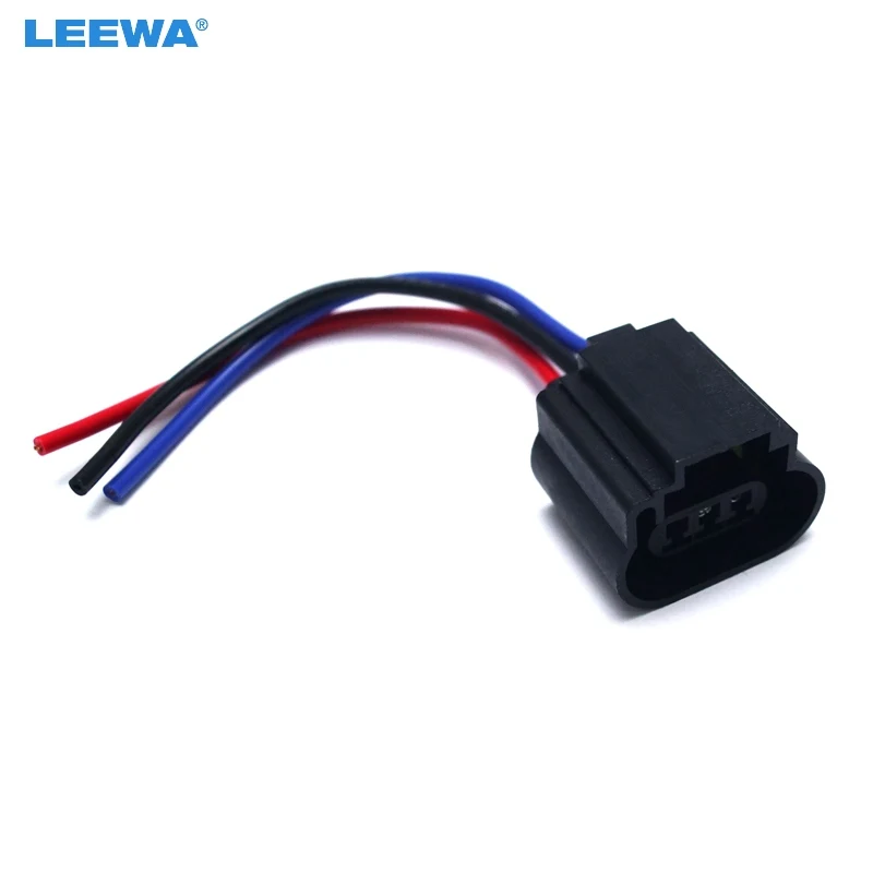 

LEEWA 20pcs Car H13 Female Plastic Socket Case Halogen LED Headlamp Holder Connector Wire Plug Adapter #CA1862