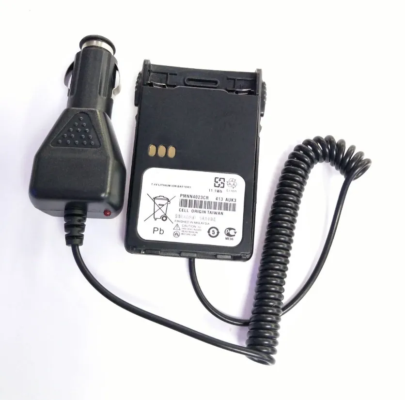 Caricabatteria da auto con adattatore per eliminatore di batterie per auto per Motorola radio GP344 GP388 GP328 Plus EX500 EX600