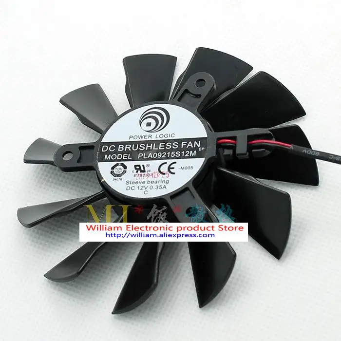 Original for Msi graphics card fan pla09215s12m diameter 85mm 42mm 2 lines