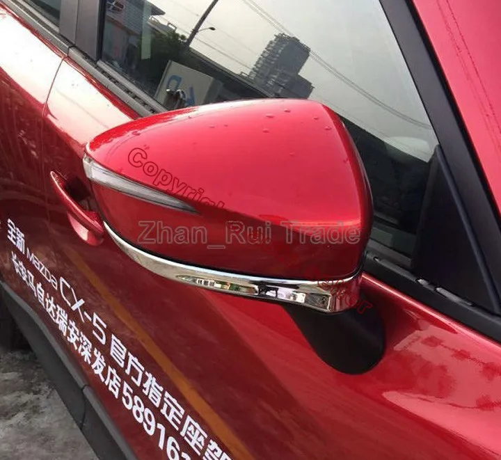 ABS Chrome Side Mirror Cover Trim below For Mazda CX-3 2015 2016 2017 Car Accessories Stickers W4