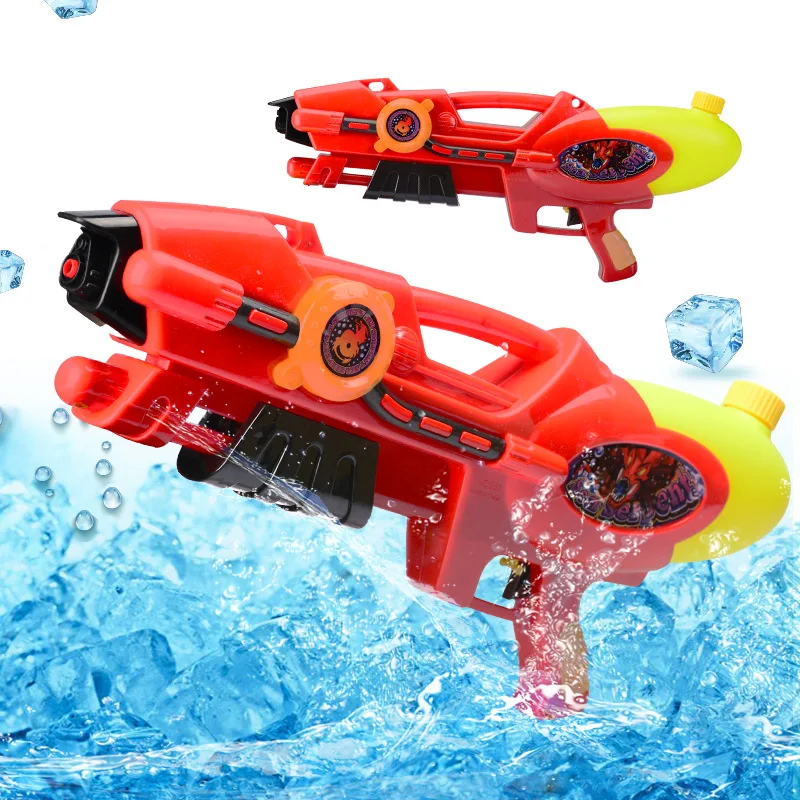 Summer Children\'s Outdoor Drifting Water Gun Pressure Water Gun Red Large High Pressure Pumping Beach Children\'s Water Games Toy